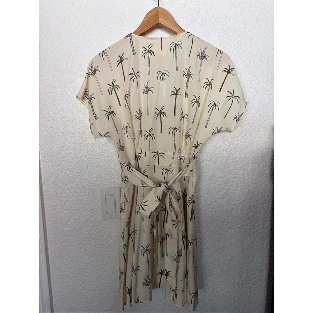 Marine Layer Camila Mini Dress White Palm Print Size S - Picture 5 of 12